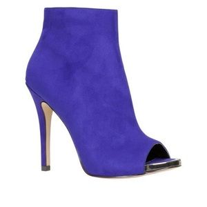 Call it Spring Purple Peep Toe Heels